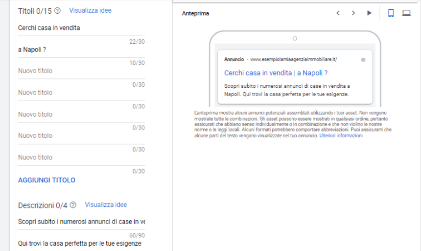 google ads agenzia immobiliare